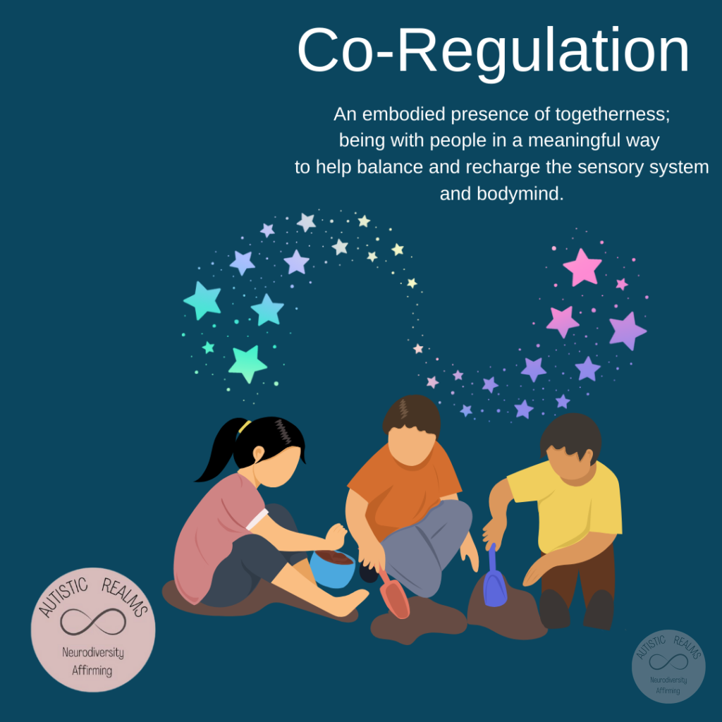 Co-Regulation Image persons digging in the sand, stars