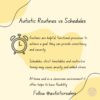 Autistic Routines Vs Schedules Image of alarm clock on yellow background. Text reads: Routines are helpful, functional processes to achieve a goal, they can provide consistency and security Schedules, strict timetables and restrictive timing may cause anxiety and added stress At home and in a classroom environment it often helps to have flexibility