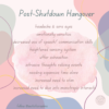 Abstract Pastel Pattern Text: Post-Shutdown Hangover headache & sore eyes emotionally sensitive decreased use of speech/ communication skills heightened sensory system utter exhaustion intrusive thoughts reliving events needing expansive time alone increased need to stim increased need to dive into monotropic interests