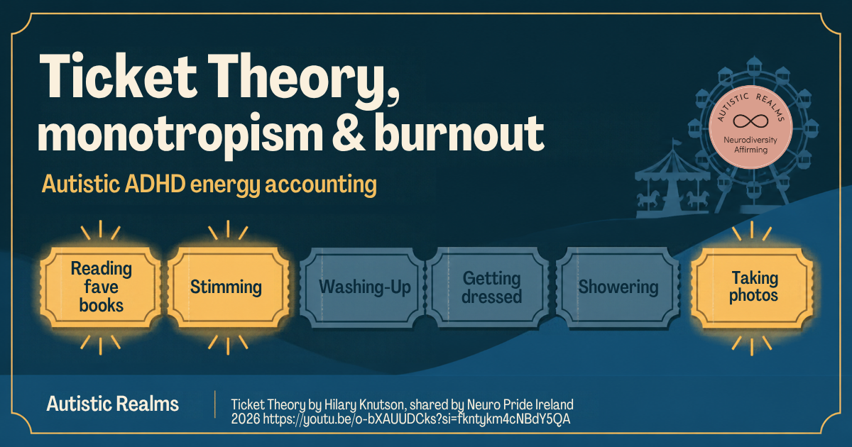 Ticket Theory, Monotropism & Burnout: Autistic ADHD Energy Accounting